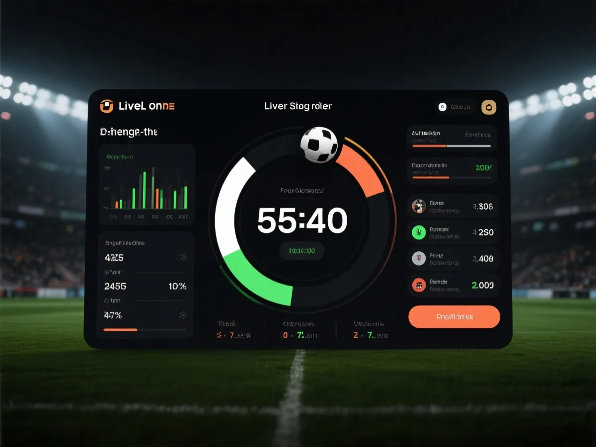 世界盃即時比分與數據介面示意圖