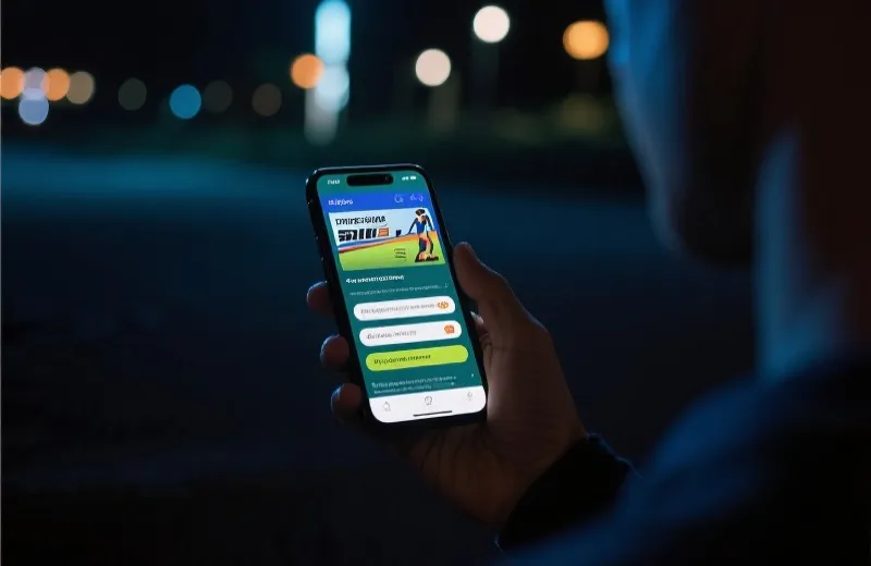 手機版入口情境示意